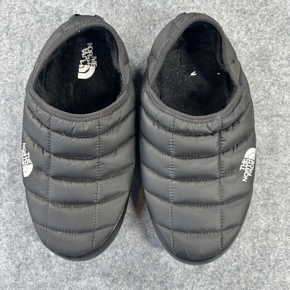 The North Face ThermoBall Traction Mule Slippers Mens Sz 9 Black Insulated - Picture 3 of 9